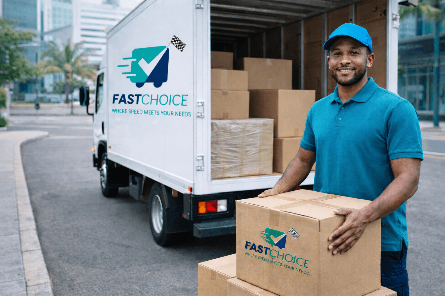 Fast Choice Courier truck ready for heavier scheduled delivery support